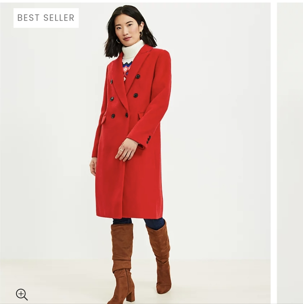 Loft Double Breasted Coat